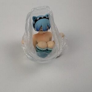Mini Anime RE: ZERO REM FIGURE Bobble Car Shaking Chest Jiggly Boobs Gaming Desk